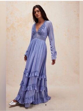 Free People blue Seraphina maxi dress
